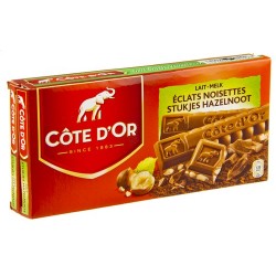 Côte d'Or milk & hazelnut nibs 400 gr