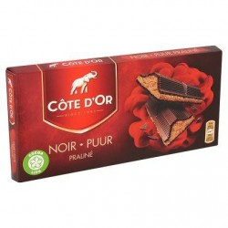 Côte d'or dark & praliné tablet 400 gr