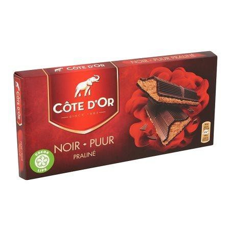 Côte d'or dark & praliné tablet 400 gr