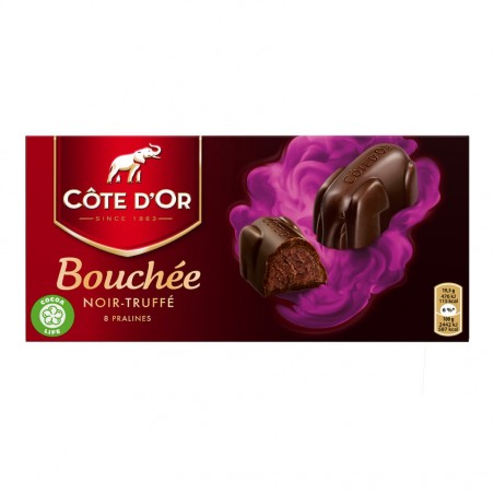 Pack of 8 x 25 gr Côte d'Or bouchée dark truffle