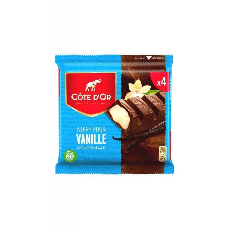 Pack of 6 x 47 gr bars of Côte d'or vanilla