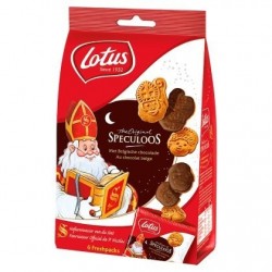 Lotus the Original Saint Nicolas Speculoos au Chocolat Belge 6 x 25 g