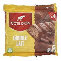 Chocolat belge Côte d'or - Tablette Côte d'Or double noisette praliné 200gr