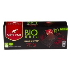 COTE D'OR bio mignonette 70% noir 180g