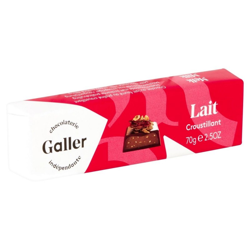 Belgian Chocolate - Galler milk crunchy bar