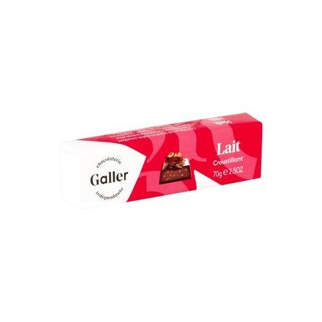 Galler Chocolatier croustillant lait 70 g