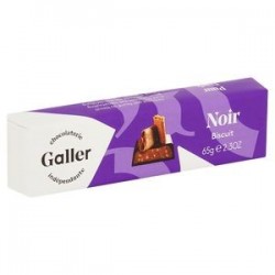 Barre Galler Noir Fourré au Biscuit 65gr