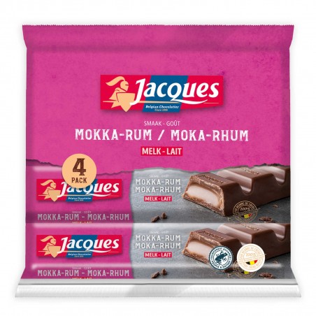 Barres Jacques moka-rhum 3 x 45gr