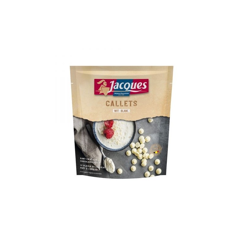 JACQUES callets chocolat blanc 400g