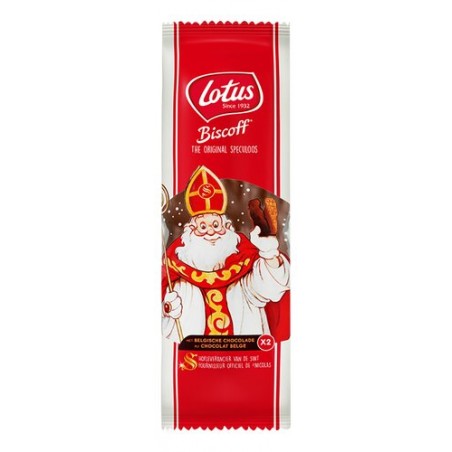 LOTUS Biscoff spéculoos  chocolat Saint-Nicolas 2 x 26g