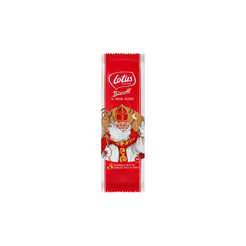 LOTUS Biscoff Speculoos Saint Nicolas 18 cm 4 pièces 143g