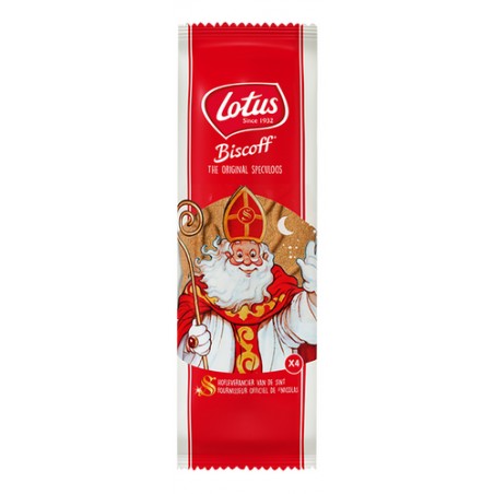 LOTUS Biscoff Speculoos Saint Nicolas 18 cm 4 pièces 143g