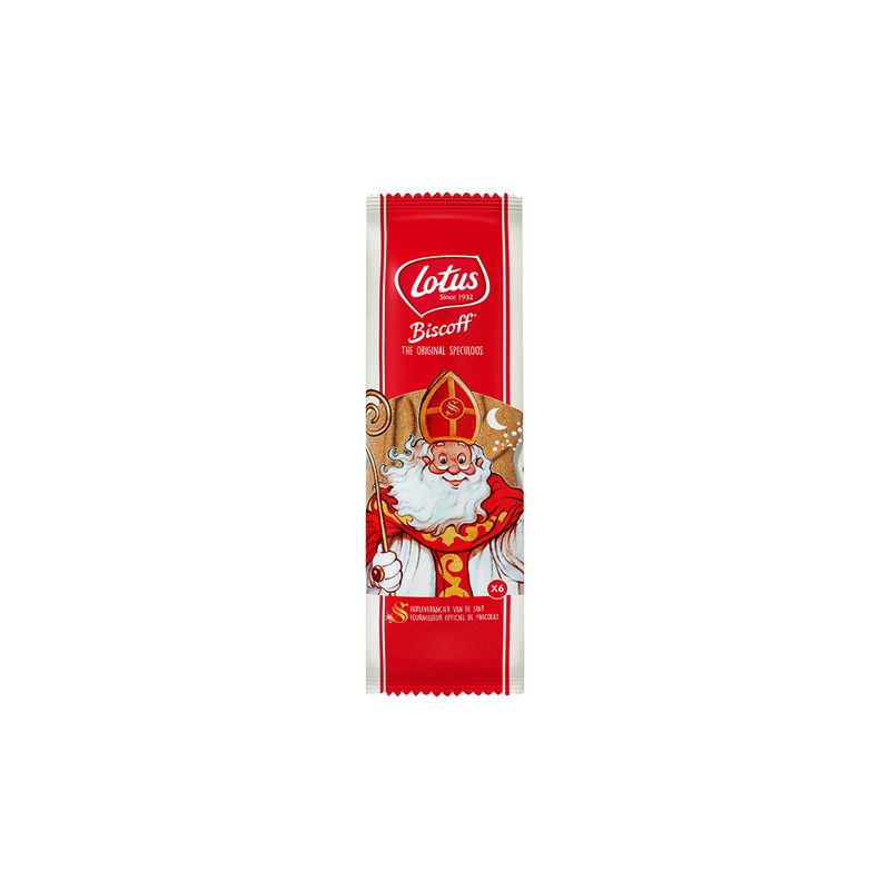 LOTUS Biscoff Saint-Nicolas spéculoos 6 p 127,5g