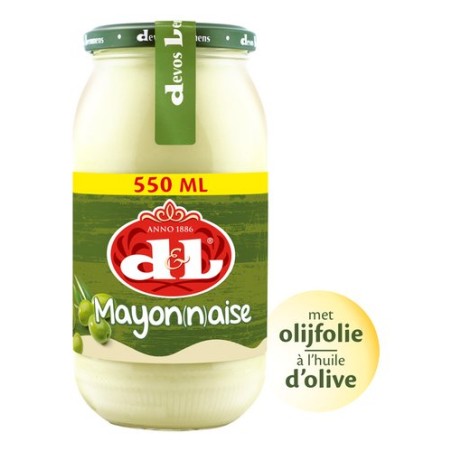 Devos Lemmens mayonnaise huile d'olive 550ml