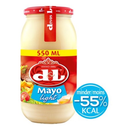 Devos Lemmens mayonnaise light oeufs 550ml