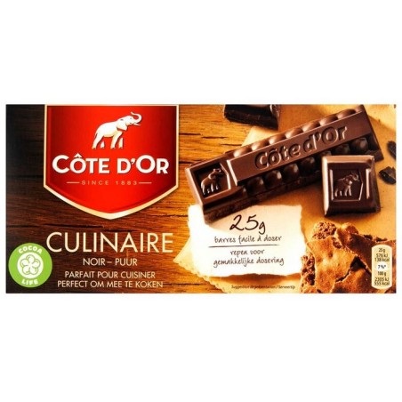 Tablette Côte d'Or noir culinaire 400gr