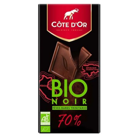 Côte d'Or black tablet 70% organic 90gr