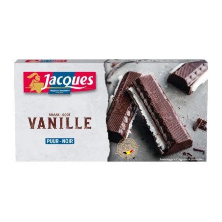 Tablette Jacques noir pur et  vanille 200gr