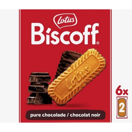 Lotus Biscoff speculoos au chocolait noir 162 gr