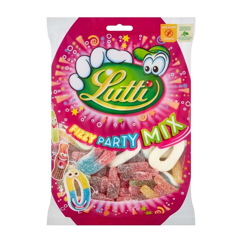 Lutti Bonbons Fizzy party mix 450g