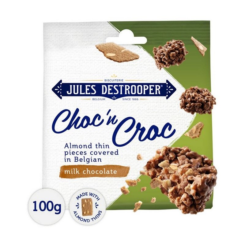 JULES DESTROOPER Choc 'n Croc Croquants aux Amandes 100g