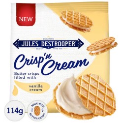 Jules Destrooper Crisp'n Cream Vanilla Pancakes 114 gr