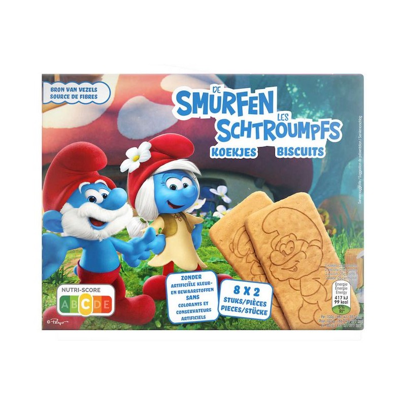 Jules Destrooper Smurf Biscuits Nature 200 gr