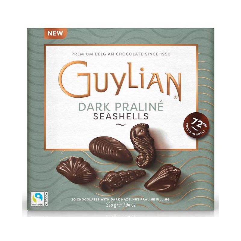 Guylian Fins Chocolat noir praliné intense 225 g