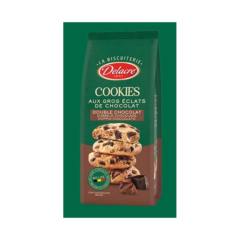 Delacre Cookies Double Chocolat 136 g