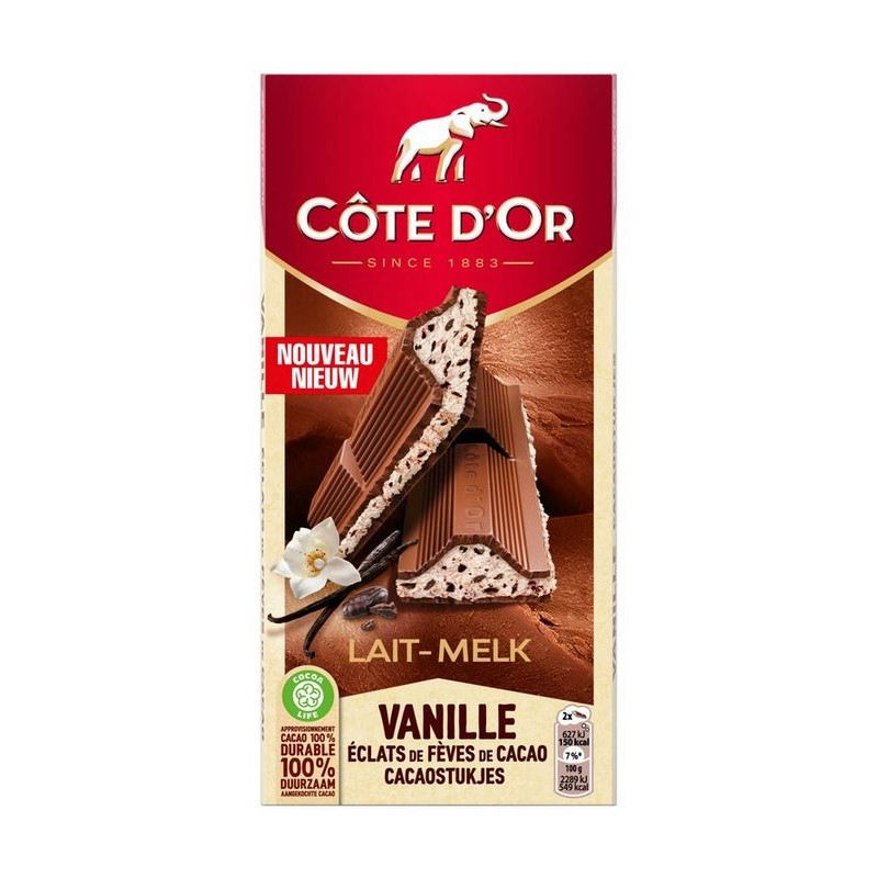 Côte d'Or Vanilla Milk tablet 192 gr