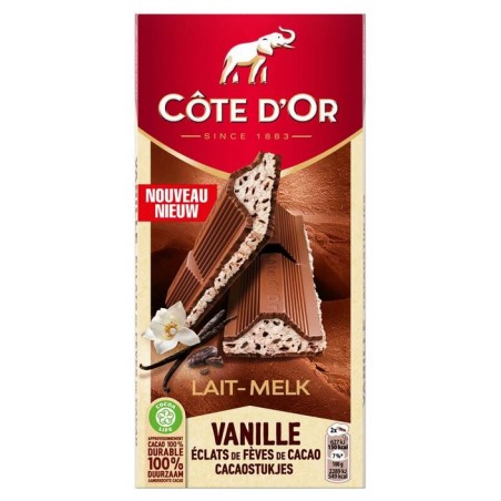 Côte d'Or tablette Lait Vanille 192 gr