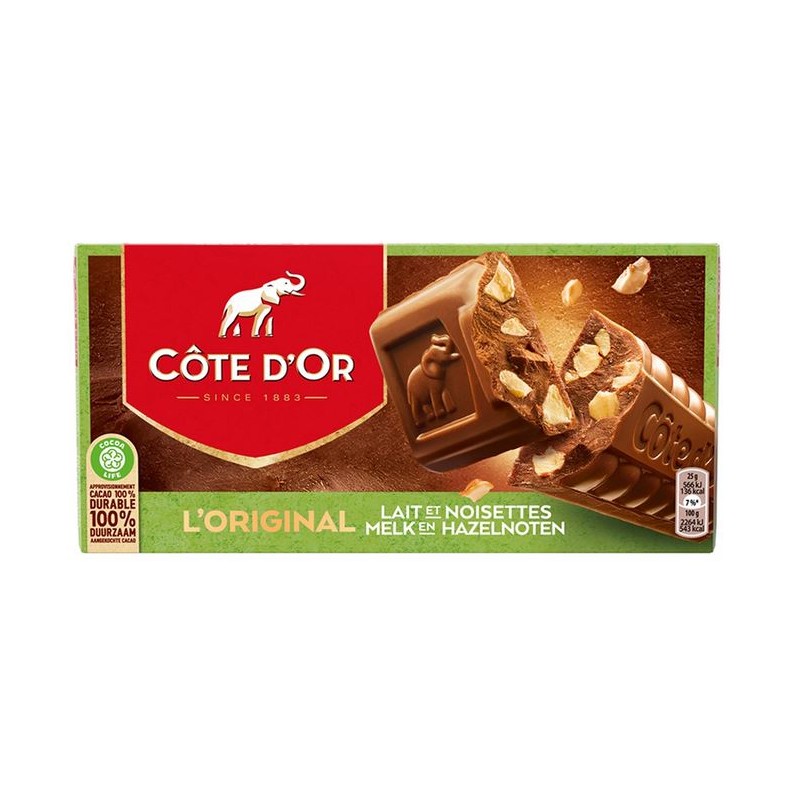 Côte d'Or Chocolat Au Lait et Noisettes 400 gr