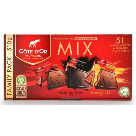 Côte d'Or Mignonnettes Chocolat  Mix 510 gr