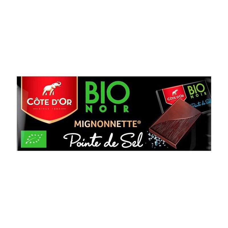 Côte d'Or Mignonnettes Chocolat Noir Pointe Sel BIO 180 gr