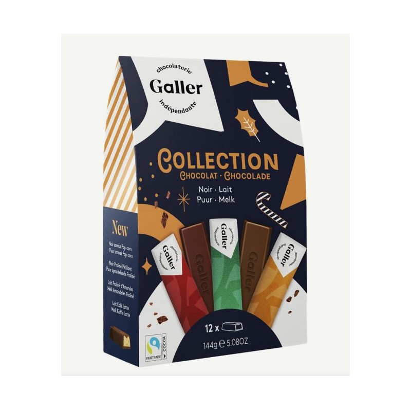 Galler Pocketbag milk black 12 Mini Sticks 144 gr