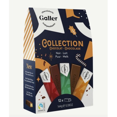 Galler Pocketbag milk black 12 Mini Sticks 144 gr