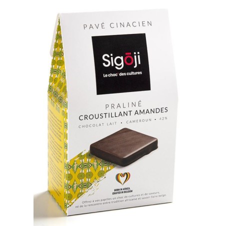 Sigoji Pavé Cinacien Crispy Almond Milk Chocolate Praline 100 gr