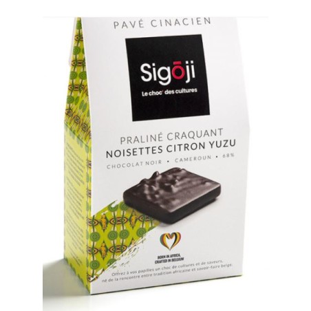 Sigoji Pavé Cinacien Crunchy Hazelnuts Lemon Yuzu 100 gr