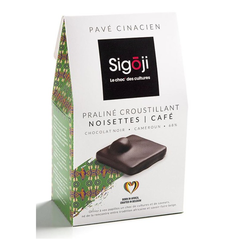 Sigoji Pavé Cinacien Crunchy Hazelnut Coffee Praline 100 gr