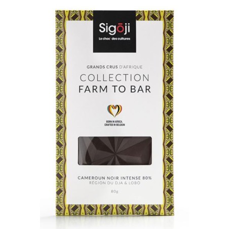 Sigoji Cameroun Intense Dark Chocolate Bar 80% 80gr