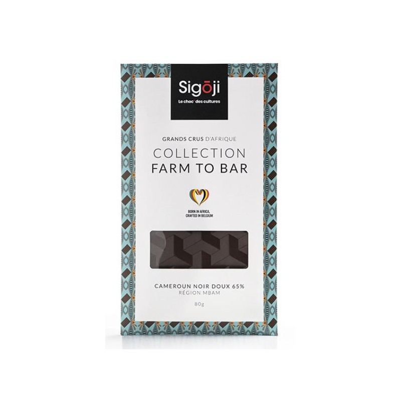 Sigoji Cameroun Dark Dark Chocolate Bar 65% 80gr