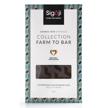 Sigoji Cameroun Dark Dark Chocolate Bar 65% 80gr