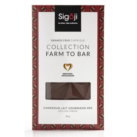 Sigoji Cameroon Milk Gourmand Chocolate Bar 40% 80gr