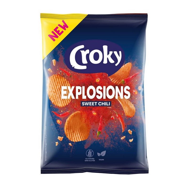 CROKY Chips Explosions Sweet Chili 150 gr