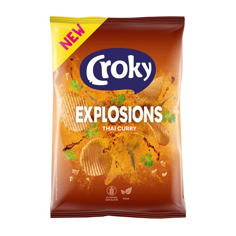 CROKY Chips Explosion Thai Curry 150 gr