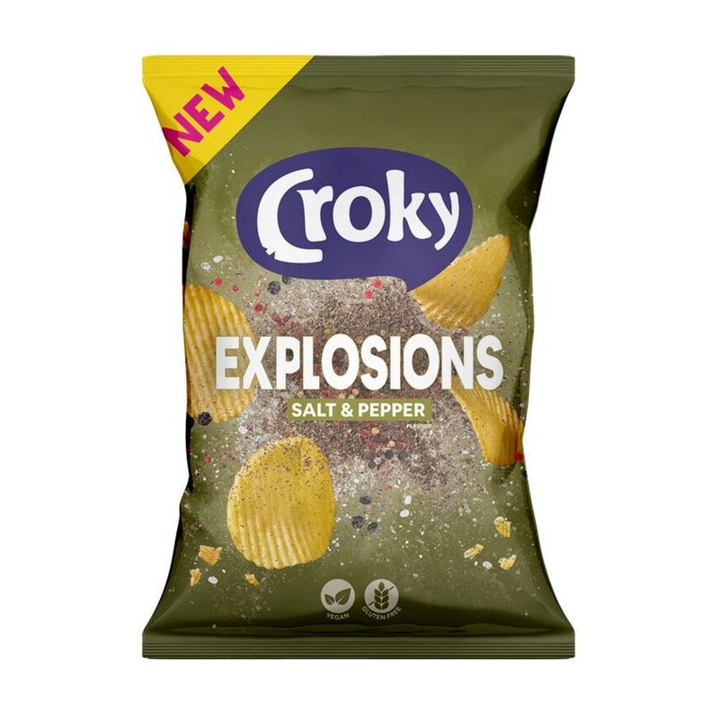 CROKY Chips Explosion Poivre et Sel 150 gr