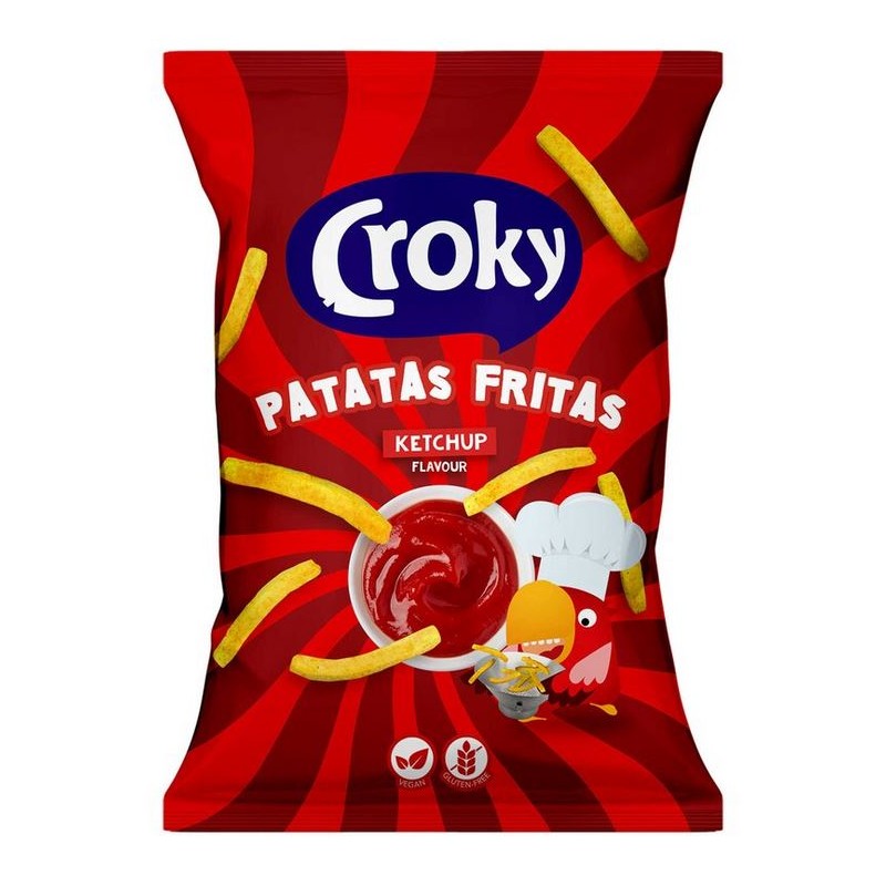 Croky Chips Patatas Fritas Ketchup 100 gr