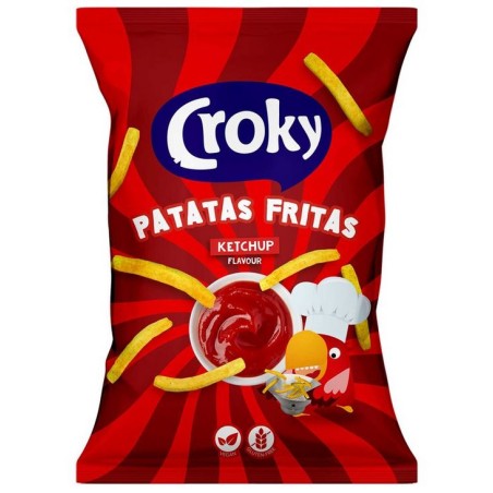 Croky Chips Patatas Fritas Ketchup 100 gr