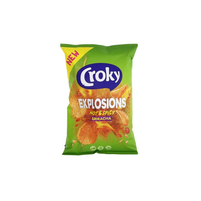 CROKY Chips Explosion Hot and Spicy Sriracha 150 gr