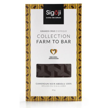 Sigoji Cameroon Absolute Dark Chocolate Bar 100% 80gr